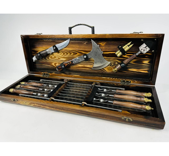 Набір шампурів у кейсі "Сафарі"