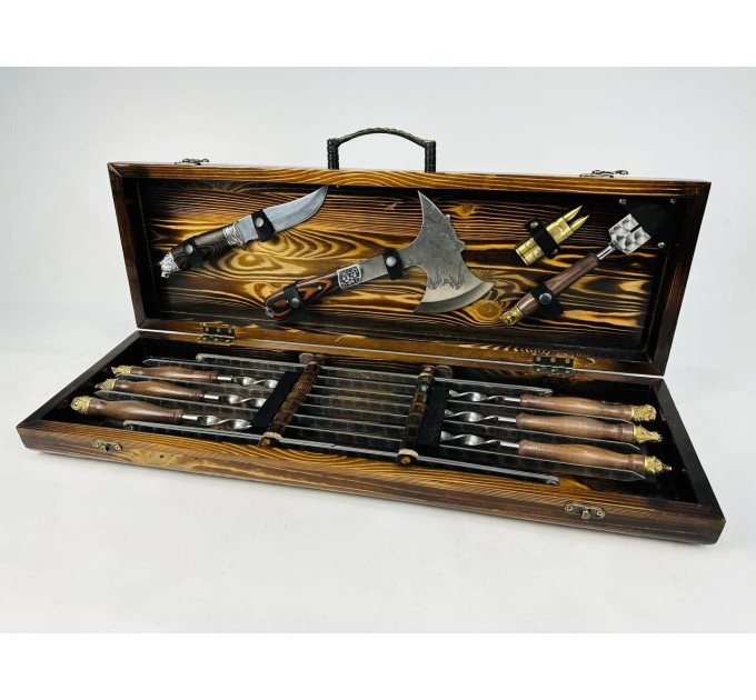 Набір шампурів у кейсі "Сафарі"