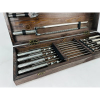 Набір шампурів у кейсі "Срібло"