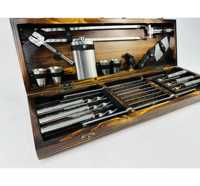 Набір шампурів у кейсі "Срібло MAX"