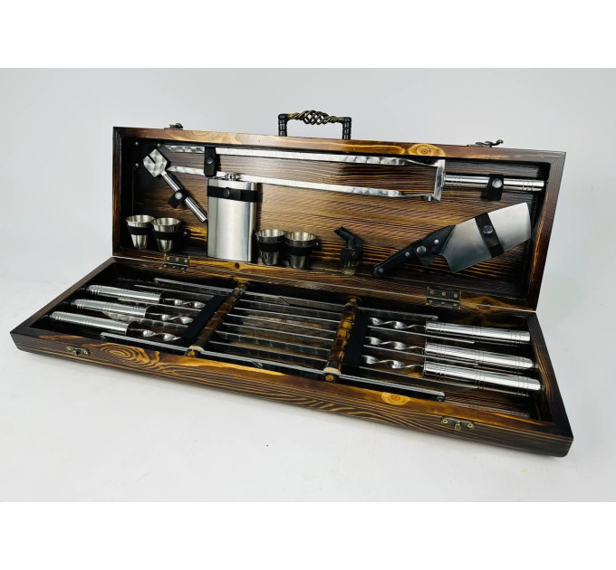 Набір шампурів у кейсі "Срібло MAX"