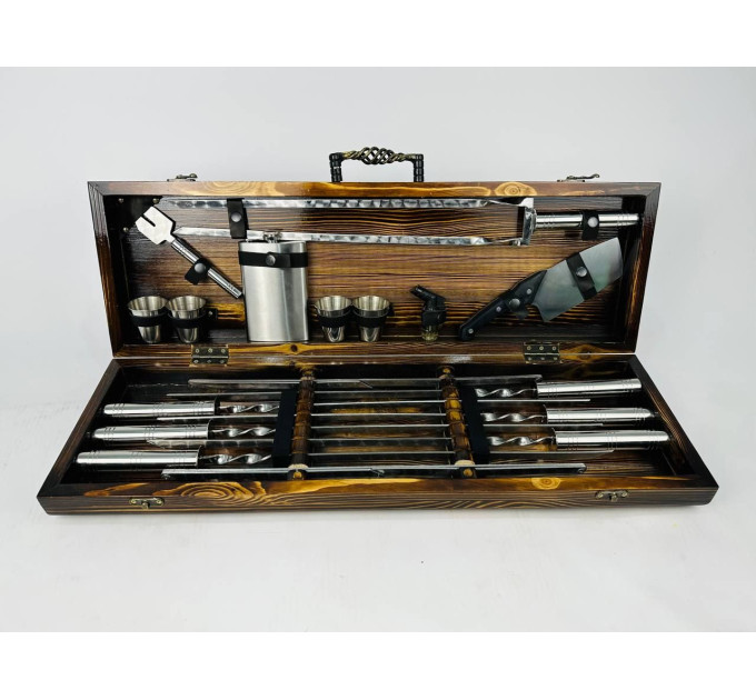 Набір шампурів у кейсі "Срібло MAX"