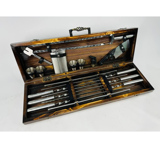 Набір шампурів у кейсі "Срібло MAX"