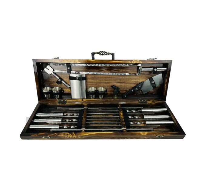 Набір шампурів у кейсі "Срібло MAX"