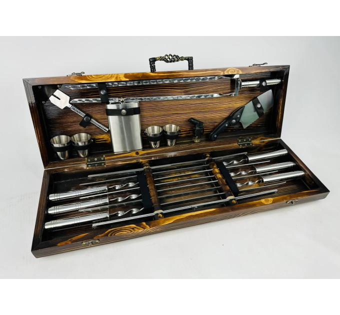 Набір шампурів у кейсі "Срібло MAX"