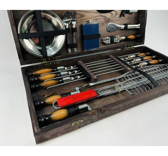 Набір шампурів у кейсі "Шашличник"