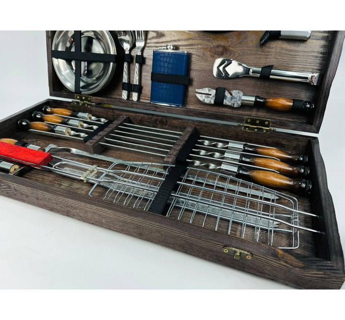 Набір шампурів у кейсі "Шашличник"