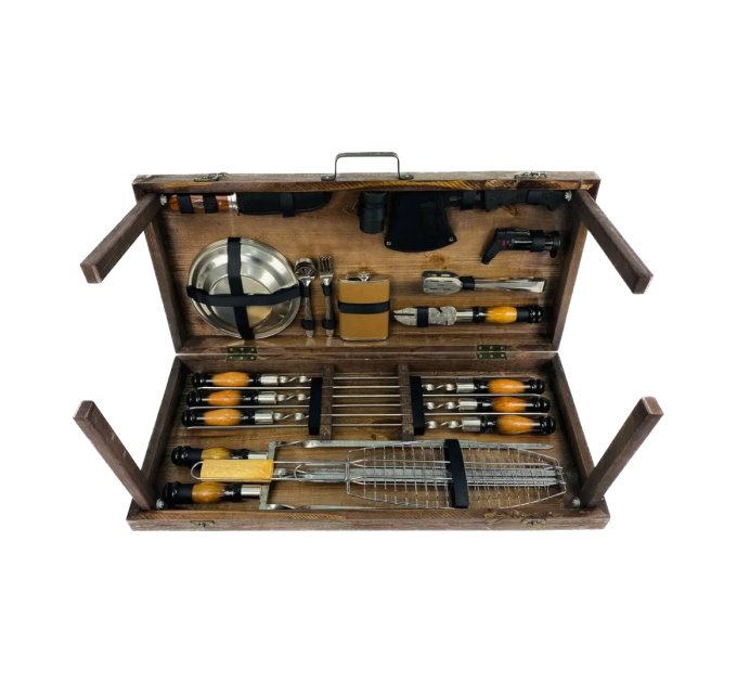 Набор шампуров в кейсе "Шашлычник LUX"