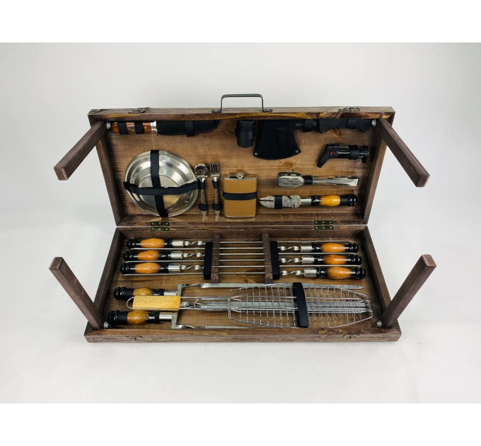 Набор шампуров в кейсе "Шашлычник LUX"