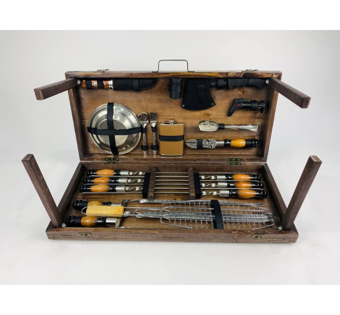 Набор шампуров в кейсе "Шашлычник LUX"