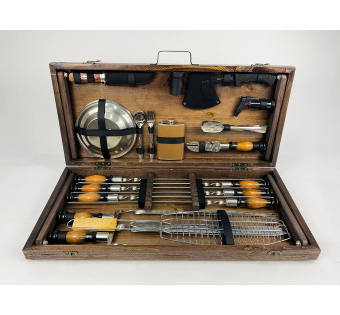 Набор шампуров в кейсе "Шашлычник LUX"