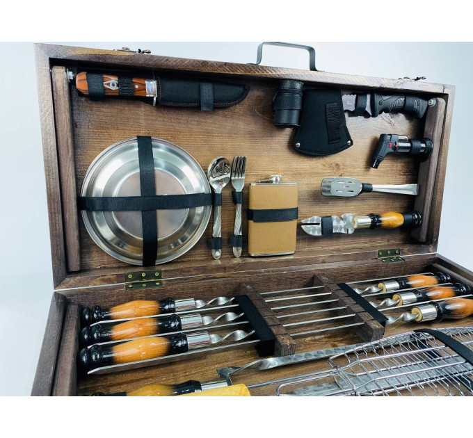 Набор шампуров в кейсе "Шашлычник LUX"