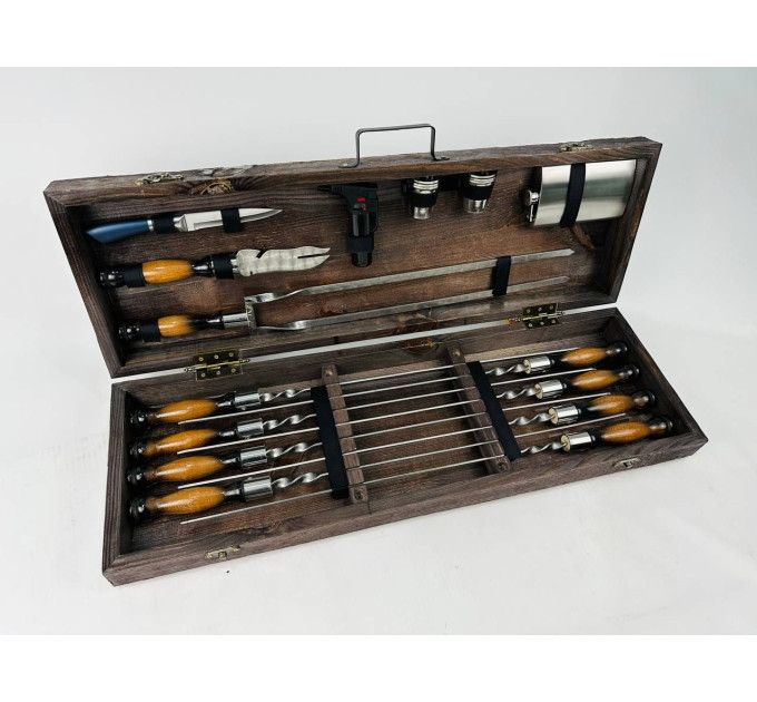 Набор шампуров в кейсе "Скиф"