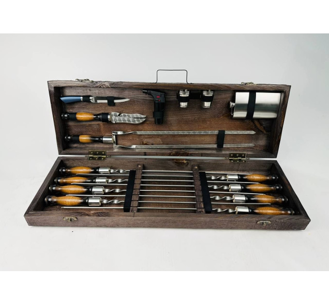 Набор шампуров в кейсе "Скиф"