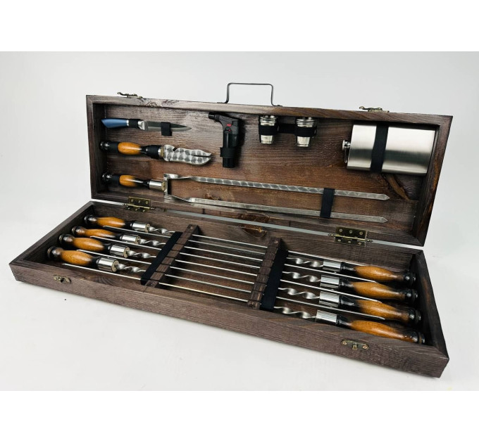 Набор шампуров в кейсе "Скиф"