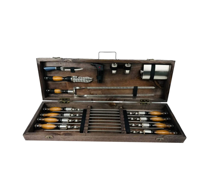 Набор шампуров в кейсе "Скиф"