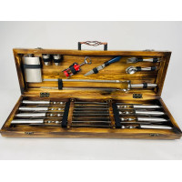 Набір шампурів у кейсі "Сталевий"