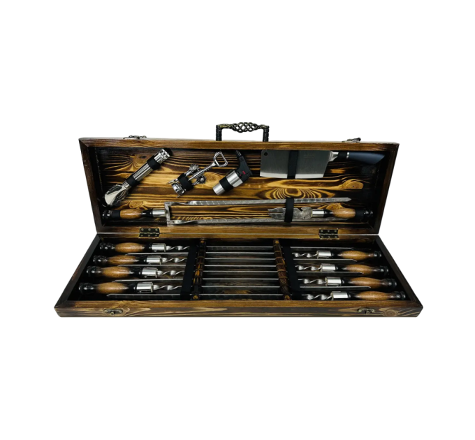 Набір шампурів у кейсі "Трофей LUX"