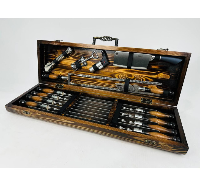 Набір шампурів у кейсі "Трофей LUX"