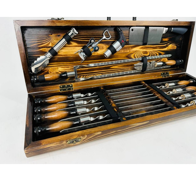 Набір шампурів у кейсі "Трофей LUX"