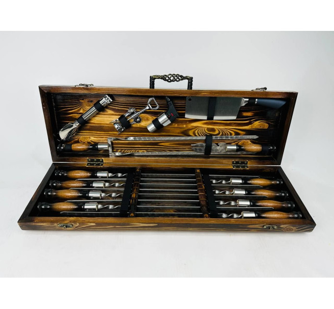 Набір шампурів у кейсі "Трофей LUX"