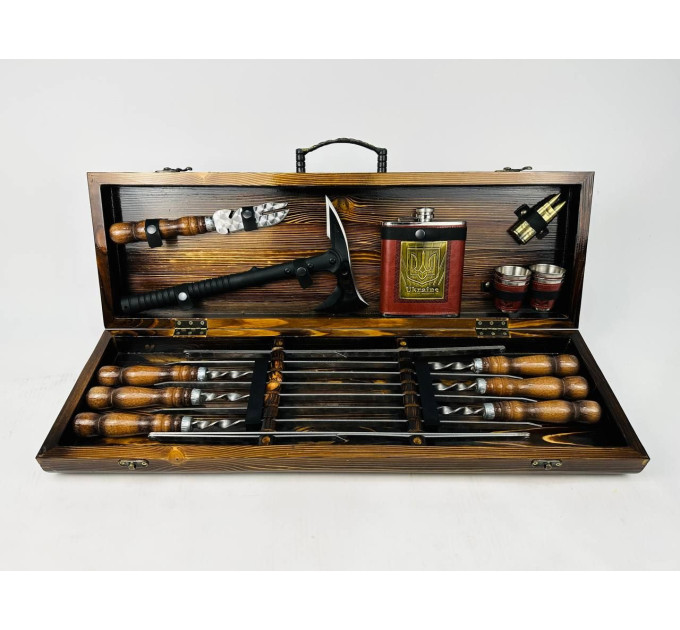 Набор шампуров в кейсе "Викинг"