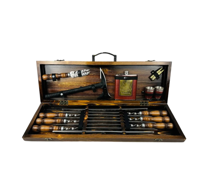 Набор шампуров в кейсе "Викинг"