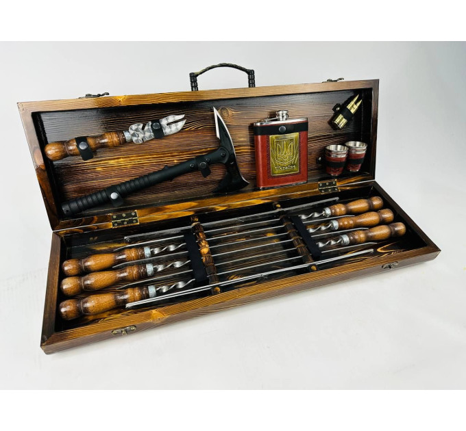 Набор шампуров в кейсе "Викинг"