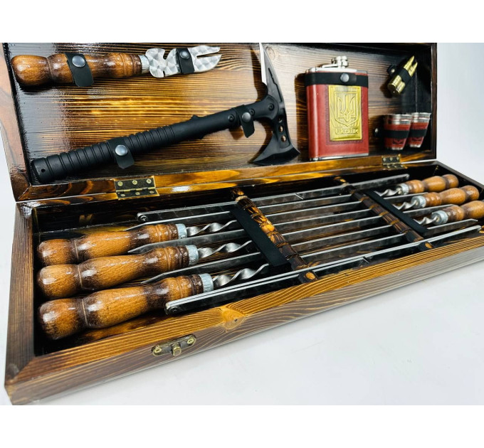 Набор шампуров в кейсе "Викинг"