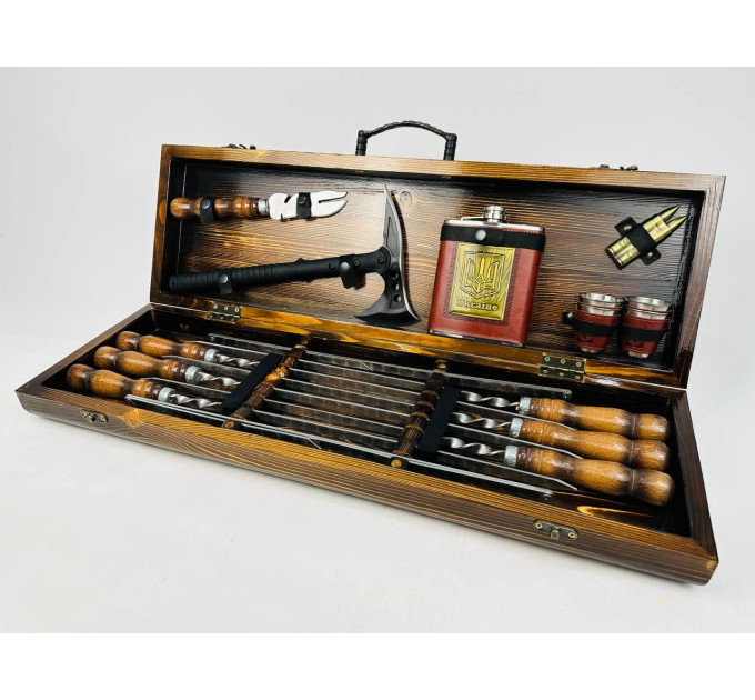 Набор шампуров в кейсе "Викинг"