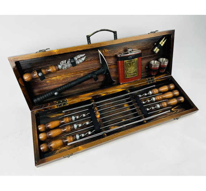 Набор шампуров в кейсе "Викинг"