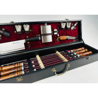 Набор шампуров в кожаном кейсе "VIP 6"