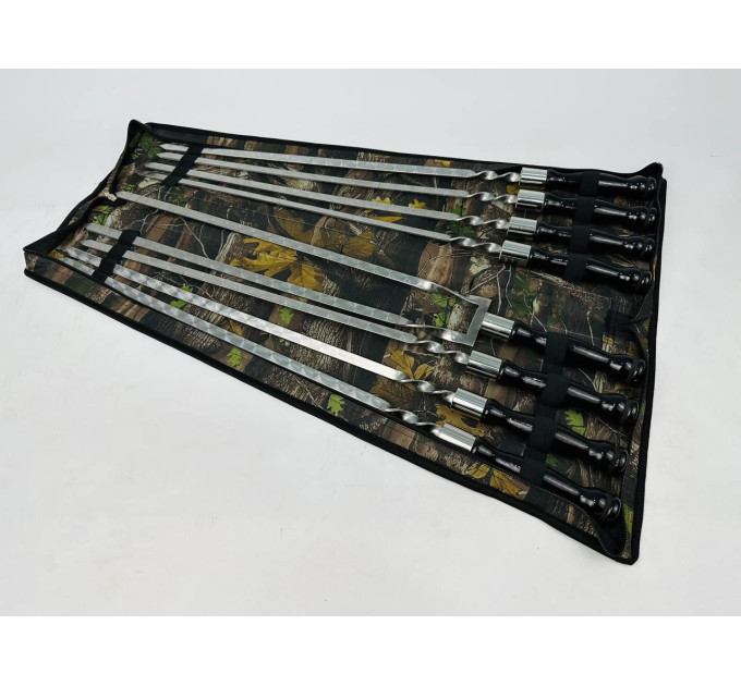 Набор в чехле "Блэк" (7 шт, двойной шампур)