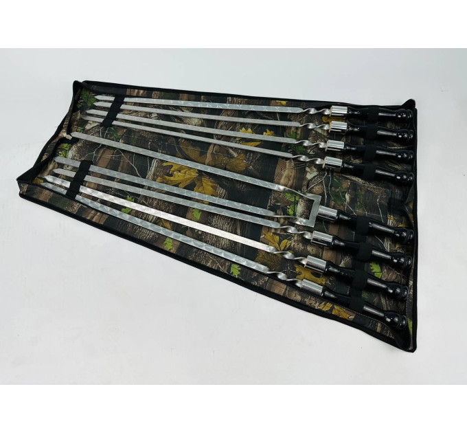 Набор в чехле "Блэк" (7 шт, двойной шампур)