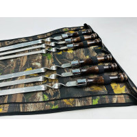 Набор шампуров для люля-кебаб в чехле (кольцо) (6 шт)