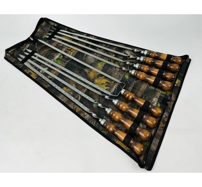 Набор в чехле "Кизляр" (7 шт, двойной шампур)