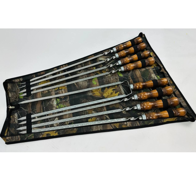 Набор в чехле "Кизляр" (7 шт, двойной шампур)