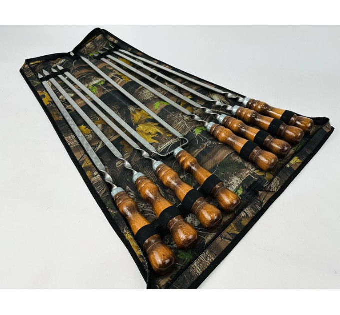 Набор в чехле "Кизляр" (7 шт, двойной шампур)