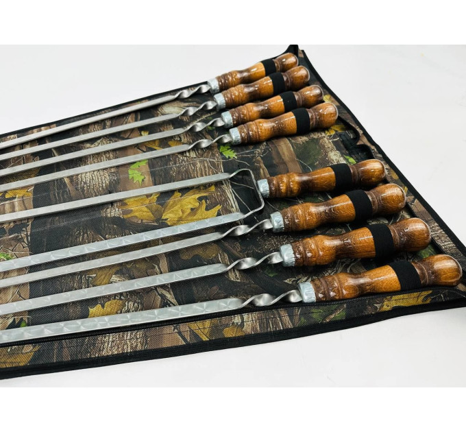 Набор в чехле "Кизляр" (7 шт, двойной шампур)