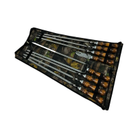 Набор в чехле "Кизляр" (6 шт, двойной шампур, вилка-нож) Набор в чехле "Кизляр" (6 шт, двойной шампур, вилка-нож)