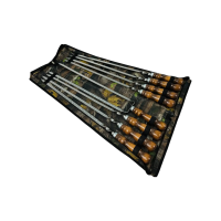 Набор в чехле "Кизляр" (7 шт, двойной шампур) Набор в чехле "Кизляр" (7 шт, двойной шампур)