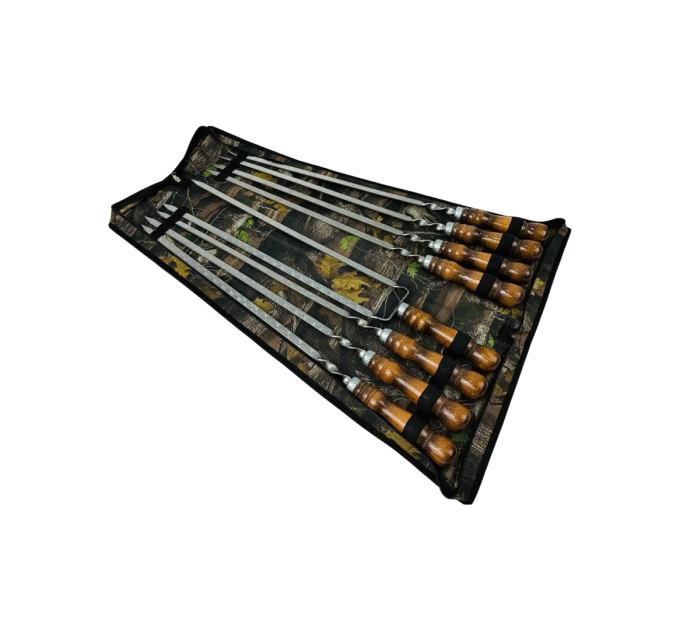 Набор в чехле "Кизляр" (7 шт, двойной шампур)