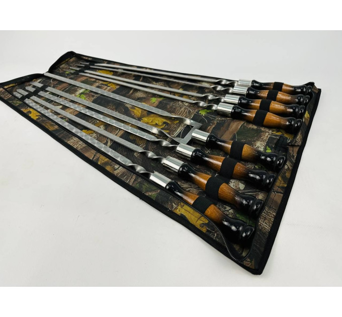 Набор в чехле "Премиум" (7 шт, двойной шампур)