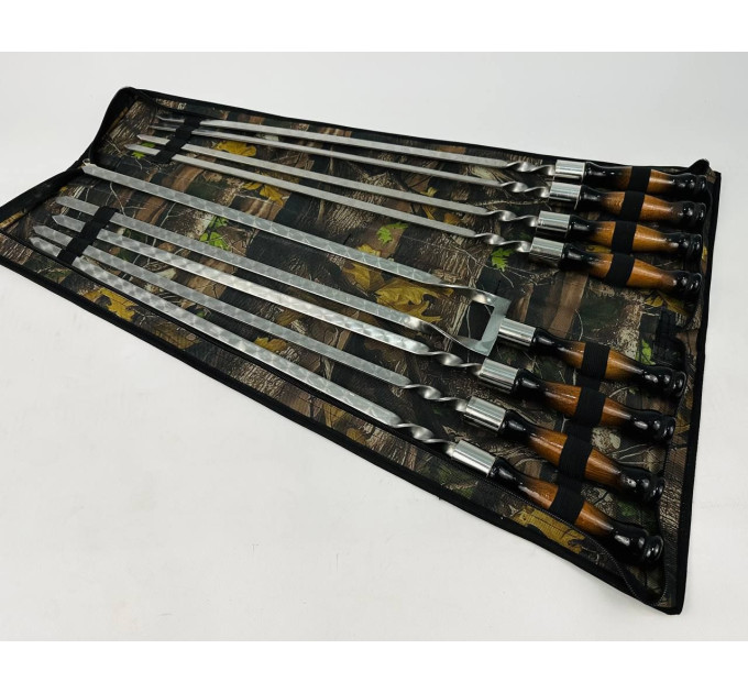 Набор в чехле "Премиум" (7 шт, двойной шампур)