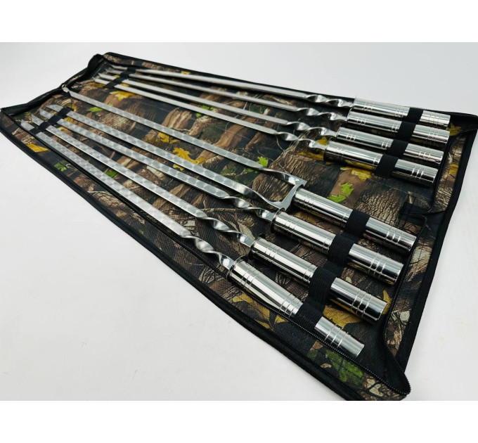 Набір у чохлі "Срібло" (7 шт, подвійний шампур)