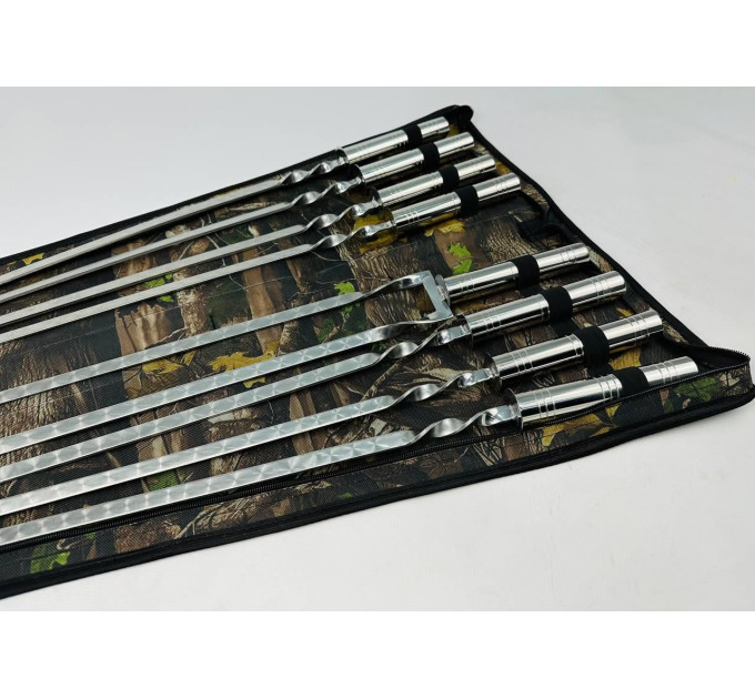 Набір у чохлі "Срібло" (7 шт, подвійний шампур)