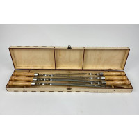 Подарочный набор  "Вуд" в кейсе из фанеры