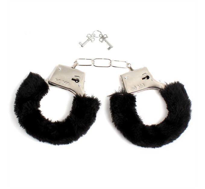 Наручники хутряні без коробки (чорні)