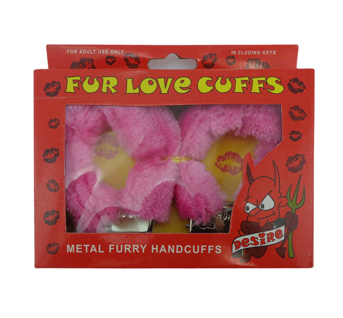 Наручники меховые (розовые)