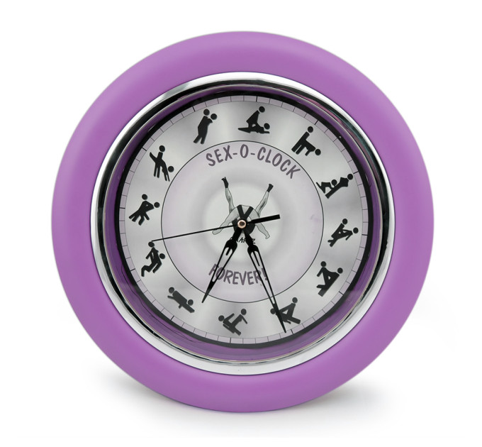 Настенные часы Камасутра большие (сиреневый)